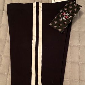 NWT Flowers by Zoe stripe legging, Sz5